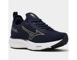 Tênis Mizuno Cool Ride 3 Masculino - Marinho e Dourado Tênis Mizuno Cool Ride 3 Masculino - Marinho e Dourado