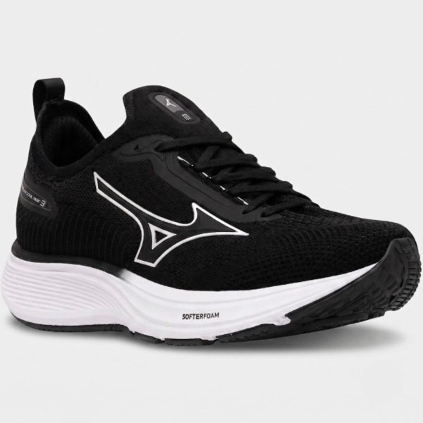 Tênis Mizuno Cool Ride 3 Masculino - Preto e Branco