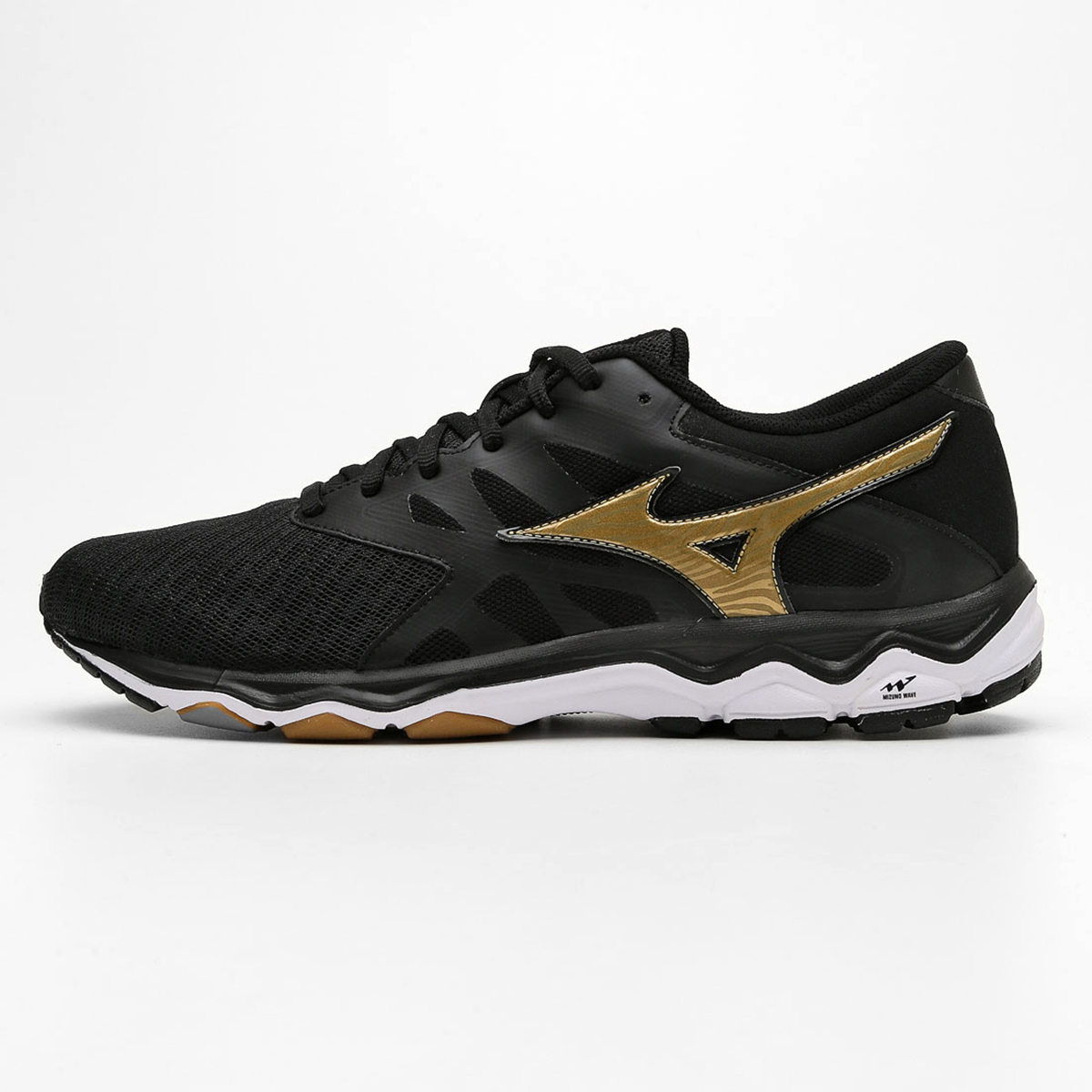 mizuno preto com dourado