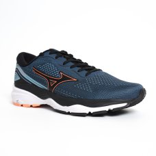 Tênis Mizuno Wave Falcon 5 Masculino - Marinho e Laranja