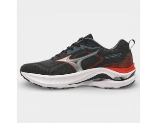 Tênis Mizuno Wave Vitality 7 Masculino - Preto e Laranja Tênis Mizuno Wave Vitality 7 Masculino - Preto e Laranja
