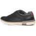 Sapatênis Couro Pegada Microperfuros Masculino - Preto