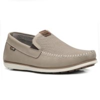 Mocassim Couro Pegada 142002 Masculino - Areia