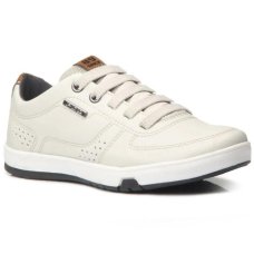 Tênis Infantil Couro Pegada Microfibra Menino - Off White