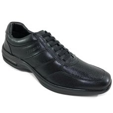 Sapato Couro Pipper Cadarço Masculino - Preto