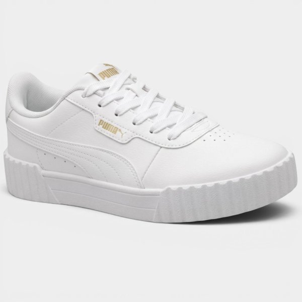 Tênis Puma Carina 3 Bdp Feminino - Branco e Dourado