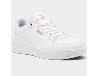 Tênis Puma Court Bae Feminino - Branco e Dourado