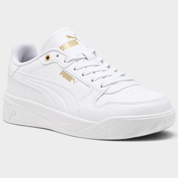 Tênis Puma Court Bae Feminino - Branco e Dourado