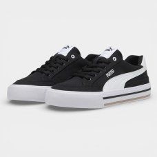 Tênis Puma Court Classic Vulc Unissex - Preto e Branco