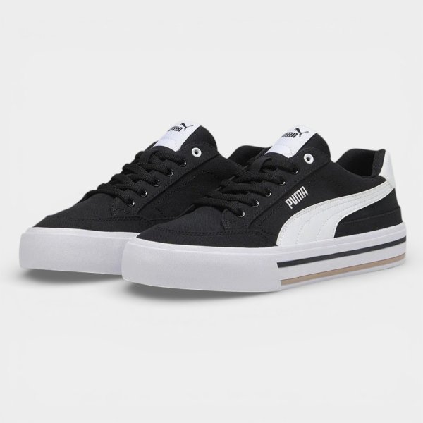 Tênis Puma Court Classic Vulc Unissex - Preto e Branco
