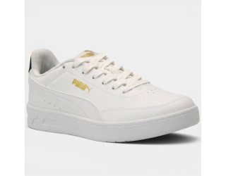 Tênis Puma Court Classic Clean Masculino - Branco e Dourado Tênis Puma Court Classic Clean Masculino - Branco e Dourado