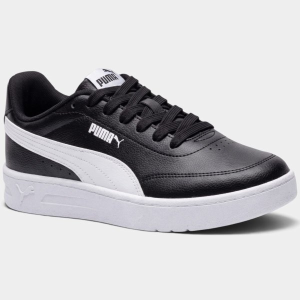 Tênis Puma Court Classic Clean Masculino - Preto e Branco