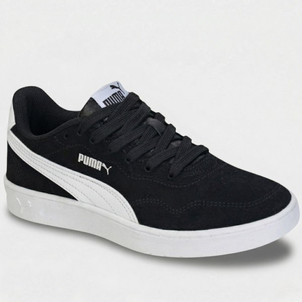Tênis Puma Court Lally SB BDP Feminino - Preto e Branco