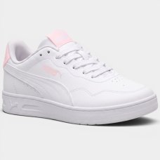 Tênis Puma Court Lally BDP Feminino - Branco e Rosa