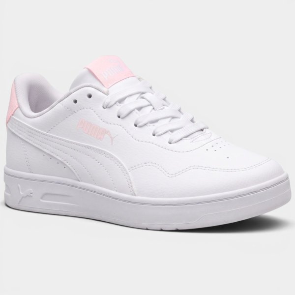 Tênis Puma Court Lally BDP Feminino - Branco e Rosa