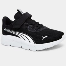 Tênis Infantil Puma Flexfocus Modern Running - Preto e Branco