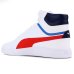 Tênis Puma Shuffle Mid Bdp - Branco e Vermelho
