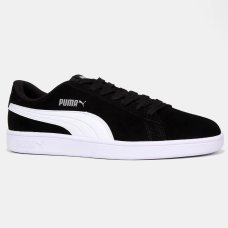 Tênis Puma Smash V2 - Preto e Branco