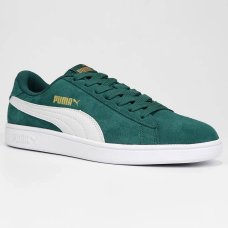 Tênis Puma Smash V2 - Verde e Branco