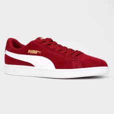 Tênis Puma Smash V2 - Vermelho e Dourado