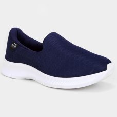 Tênis Rainha Slip On Dream III Feminino - Marinho e Branco