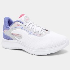 Tênis Rainha Fire II Feminino - Branco e Azul Claro