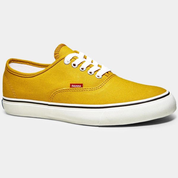 Tênis Rainha Mont Car V - Amarelo e Branco