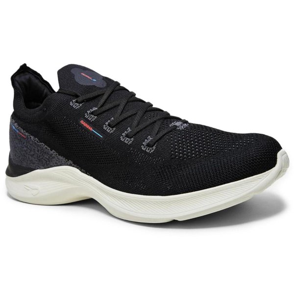 Tênis Rainha Road II Masculino - Preto e Vermelho