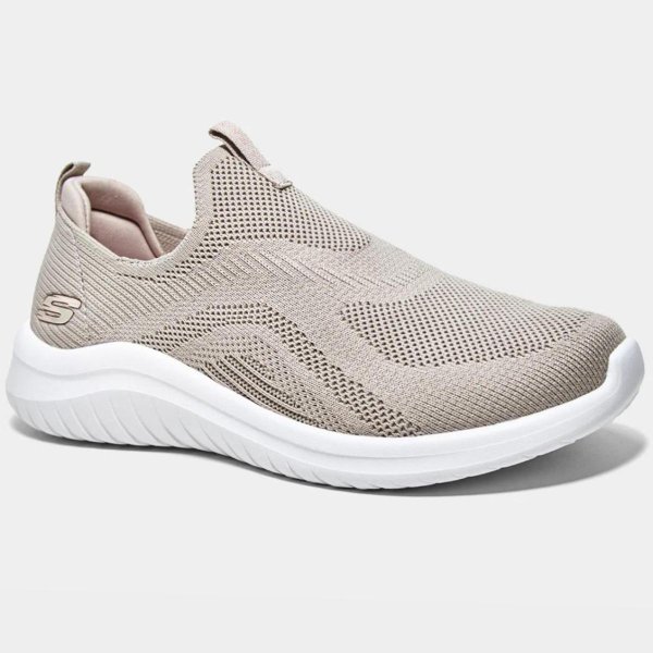 Tênis Skechers Ultra Flex 2.0 Feminino - Bege