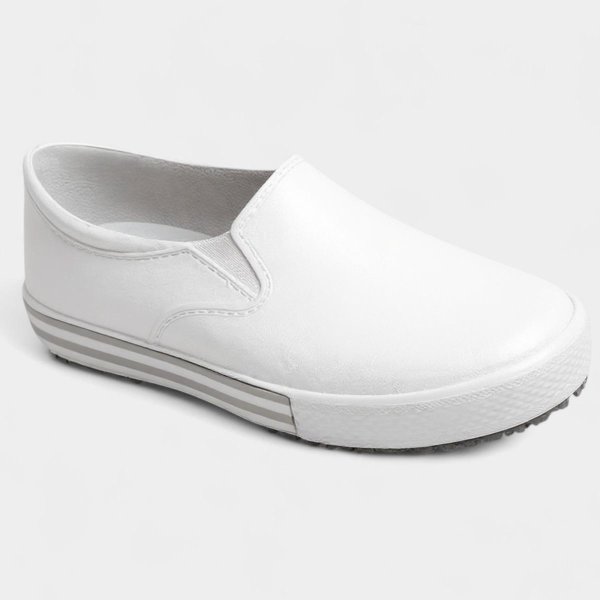 Tênis Profissional Soft Works BB80 Antiderrapante Trabalho Unissex - Branco e Cinza