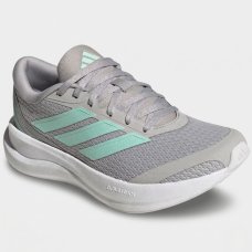 Tênis Adidas Runfalcon 6 Feminino - Cinza e Verde