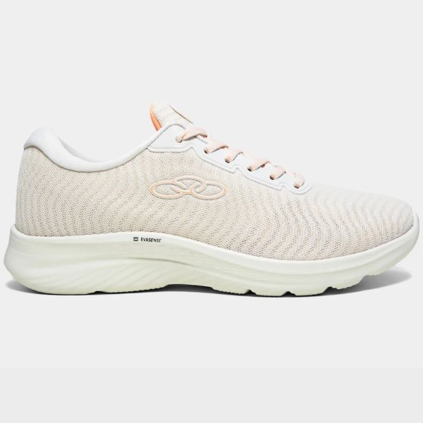 Tênis Olympikus Atmos Feminino - Branco e Laranja