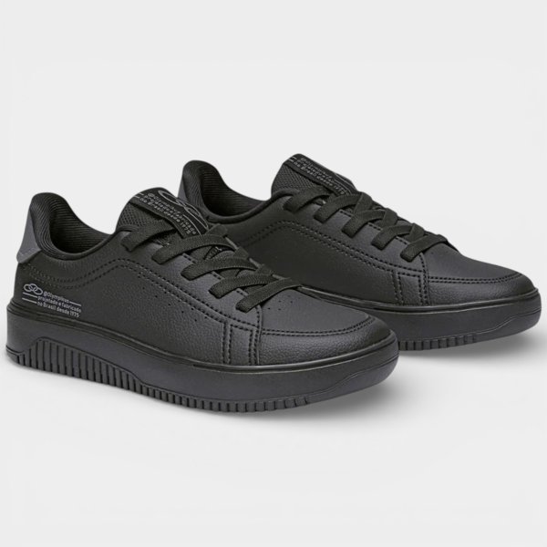 Tênis Infantil Olympikus Eros Masculino - Preto e Chumbo