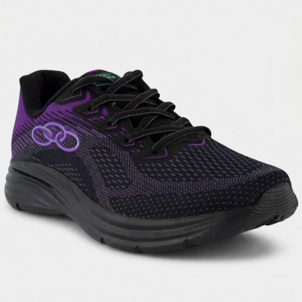Tênis Olympikus Index 3 Feminino - Preto e Roxo