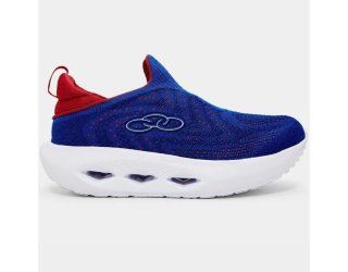 Tênis Infantil Olympikus Pixel - Azul e Vermelho