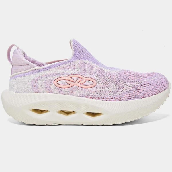 Tênis Infantil Olympikus Pixel - Roxo e Bege