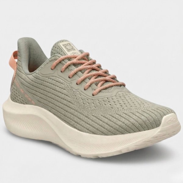 Tênis Olympikus Rua Feminino - Musgo e Rosa