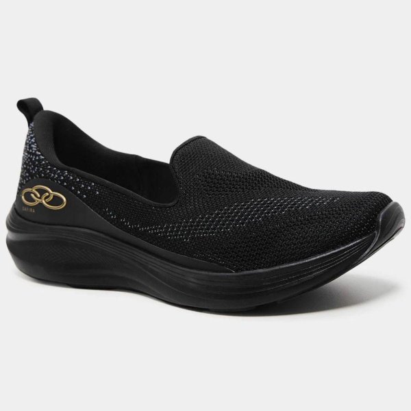 Tênis Olympikus Safira Feminino - Chumbo e Preto