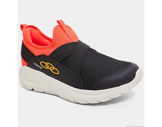 Tênis Infantil Olympikus Stream Menino - Preto e Vermelho