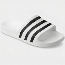 Chinelo Adidas Adilette Unissex - Branco e Preto Chinelo Adidas Adilette Unissex - Branco e Preto