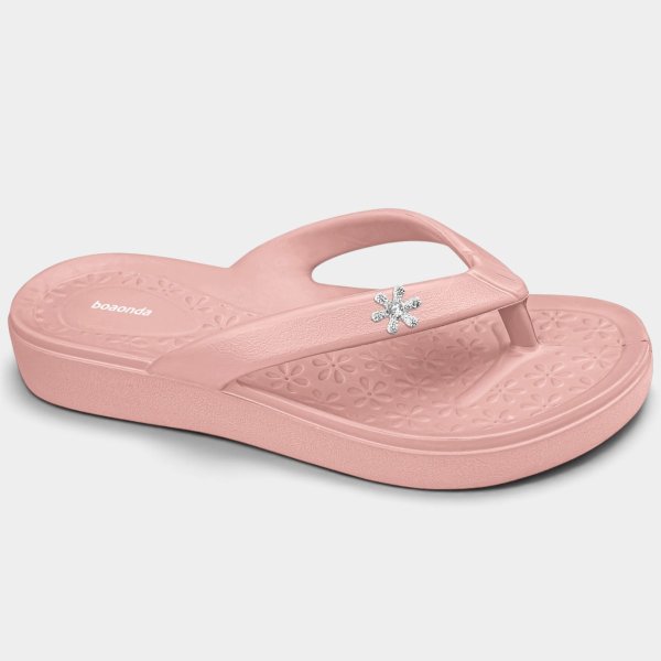 Chinelo Ortopédico Boaonda Duna Feminino - Rosa Claro