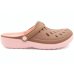 Babuche Boaonda Easy Feminino - Marrom e Rosa 