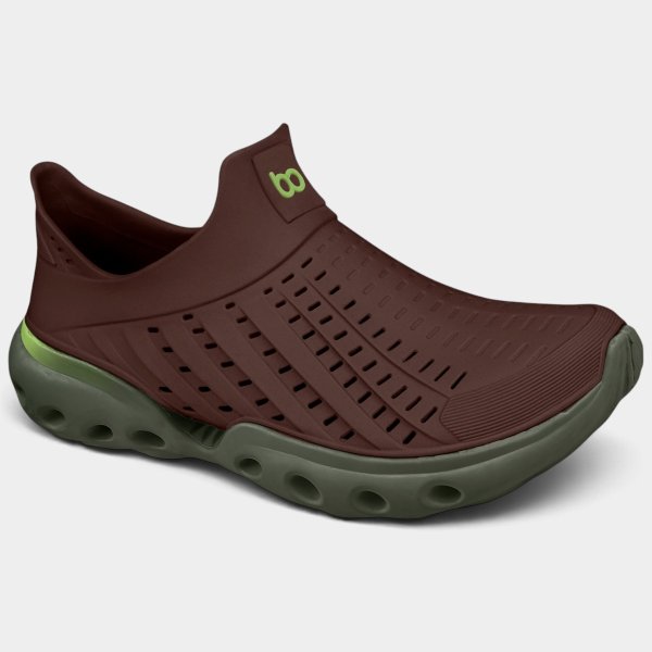 Babuche Boaonda Evo 2 Masculino - Marrom e Verde Musgo