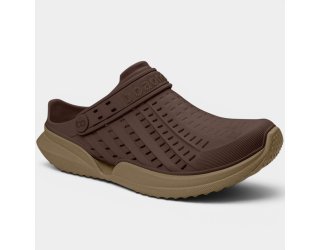 Babuche Boaonda Flow Masculino - Marrom Escuro e Bege Babuche Boaonda Flow Masculino - Marrom Escuro e Bege