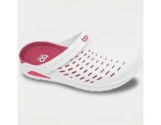 Babuche Boaonda Kin Feminino - Branco e Rosa Babuche Boaonda Kin Feminino - Branco e Rosa
