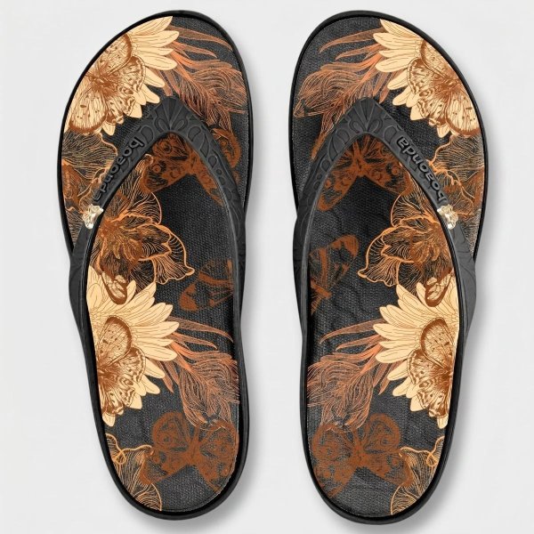 Chinelo Ortopédico Boaonda Lily Feminino - Preto e Marrom