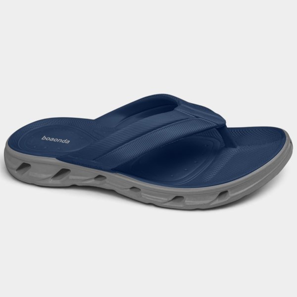 Chinelo Boaonda Pulse Masculino - Marinho e Cinza