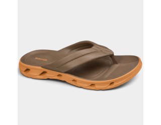 Chinelo Boaonda Pulse Masculino - Marrom Claro e Laranja Chinelo Boaonda Pulse Masculino - Marrom Claro e Laranja