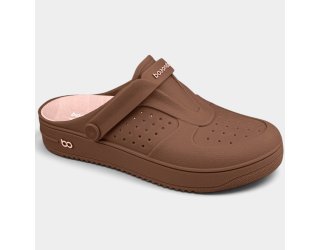 Babuche Boaonda Urban Feminino - Marrom e Rosa Babuche Boaonda Urban Feminino - Marrom e Rosa