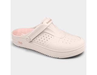 Babuche Boaonda Urban Feminino - Off White e Rosa Babuche Boaonda Urban Feminino - Off White e Rosa